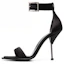 Buy (Women) Alexander McQueen Leather Buckle Sandal 'Black' 687770W4SB21081