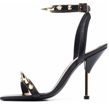 (Women) Alexander McQueen Leather Buckle Sandals 'Black Gold' 658240WHWQ21088 Buy (Women) Alexander McQueen Leather Buckle Sandals 'Black Gold' 658240WHWQ21088