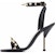 (W) Sandal Kulit Buckle Alexander McQueen 'Hitam Emas' 658240WHWQ21088