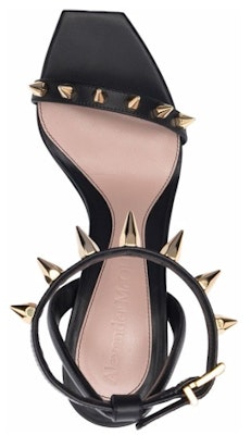 (W) Sandalias de Cuero con Hebilla Alexander McQueen 'Negro Oro' 658240WHWQ21088 Shop (W) Sandalias de Cuero con Hebilla Alexander McQueen 'Negro Oro' 658240WHWQ21088