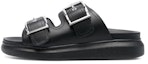 Buy (W) Alexander McQueen Kulit Gesper Slide 'Fesyen Hitam' 733083WHXZE1081