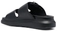 Lookbook (W) Alexander McQueen Kulit Gesper Slide 'Fesyen Hitam' 733083WHXZE1081
