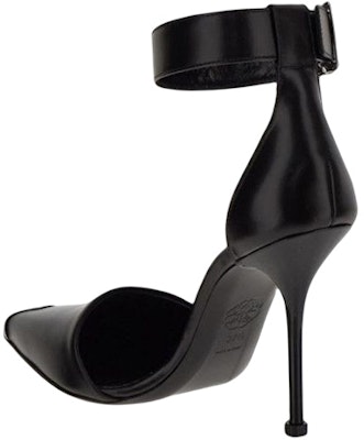 (Women) Alexander McQueen Leather Buckle Stiletto 'Black' 718871WHSWD1081 Shop (Women) Alexander McQueen Leather Buckle Stiletto 'Black' 718871WHSWD1081
