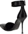 (W) 'Alexander McQueen Kulit Buckle Stiletto 'Hitam' 718871WHSWD1081