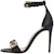 (W) Alexander McQueen Kulit Buckle Stilettos 'Embelished Kristal Hitam' 611730WHXN21088
