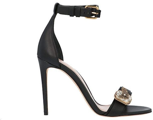 (Women) Alexander McQueen Leather Buckle Stilettos 'Embellished Crystal Black' 611730WHXN21088 Order (Women) Alexander McQueen Leather Buckle Stilettos 'Embellished Crystal Black' 611730WHXN21088
