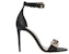 (W) Alexander McQueen Kulit Buckle Stilettos 'Embelished Kristal Hitam' 611730WHXN21088