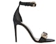 Order (W) Alexander McQueen Kulit Buckle Stilettos 'Embelished Kristal Hitam' 611730WHXN21088
