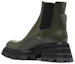 Lookbook (W) Botas Cortas Chelsea de Cuero Alexander McQueen 'Olive Black'. 666368WHZ843241