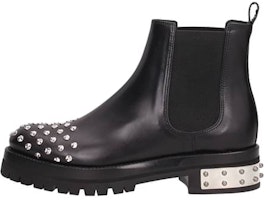 (Women) Alexander McQueen Leather Chelsea Boots 'Black Fashion' 462303WHMU81000 (Women) Alexander McQueen Leather Chelsea Boots 'Black Fashion' 462303WHMU81000
