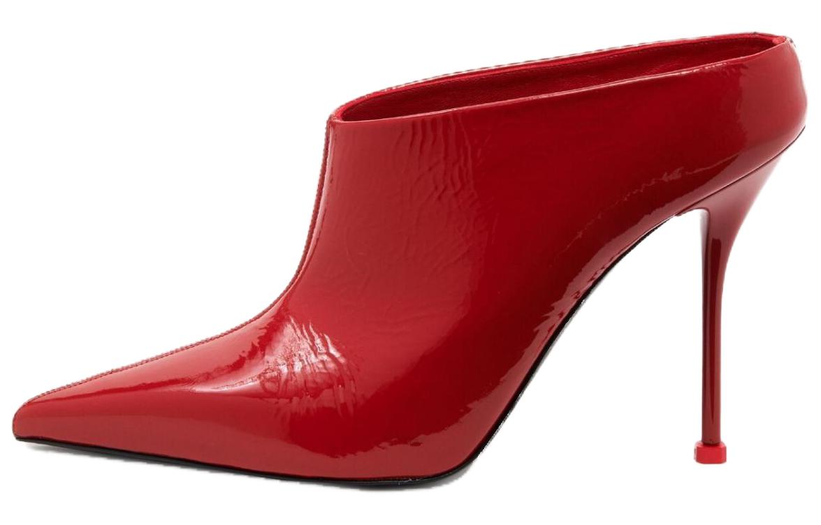 (Women) Alexander McQueen Leather Comfort Casual Slipper 'Red' 789440WIFF26688