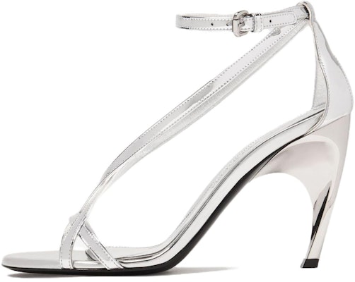 (W) 亚历山大·麦昆 银色皮革舒适凉鞋 780692W4WG18100 Buy (W) 亚历山大·麦昆 银色皮革舒适凉鞋 780692W4WG18100