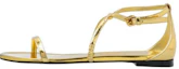Buy (Women) Alexander McQueen Leather Fashion Open-Toe Sandal 'Gold' 787160W4K798000