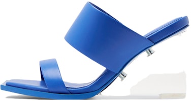 (Women) Alexander McQueen Leather Fashion Sandal 7.5cm 'Galaxy Blue' 46243WIDQ04645 (Women) Alexander McQueen Leather Fashion Sandal 7.5cm 'Galaxy Blue' 46243WIDQ04645