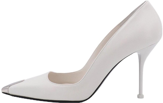 (Women) Alexander McQueen Leather Fashion Slip-On Stiletto 'White' 757495WIEA19359 Buy (Women) Alexander McQueen Leather Fashion Slip-On Stiletto 'White' 757495WIEA19359
