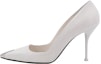 Buy (W) Alexander McQueen Stilet 'Putih' Kasut Kulit Slip-On Fesyen 757495WIEA19359