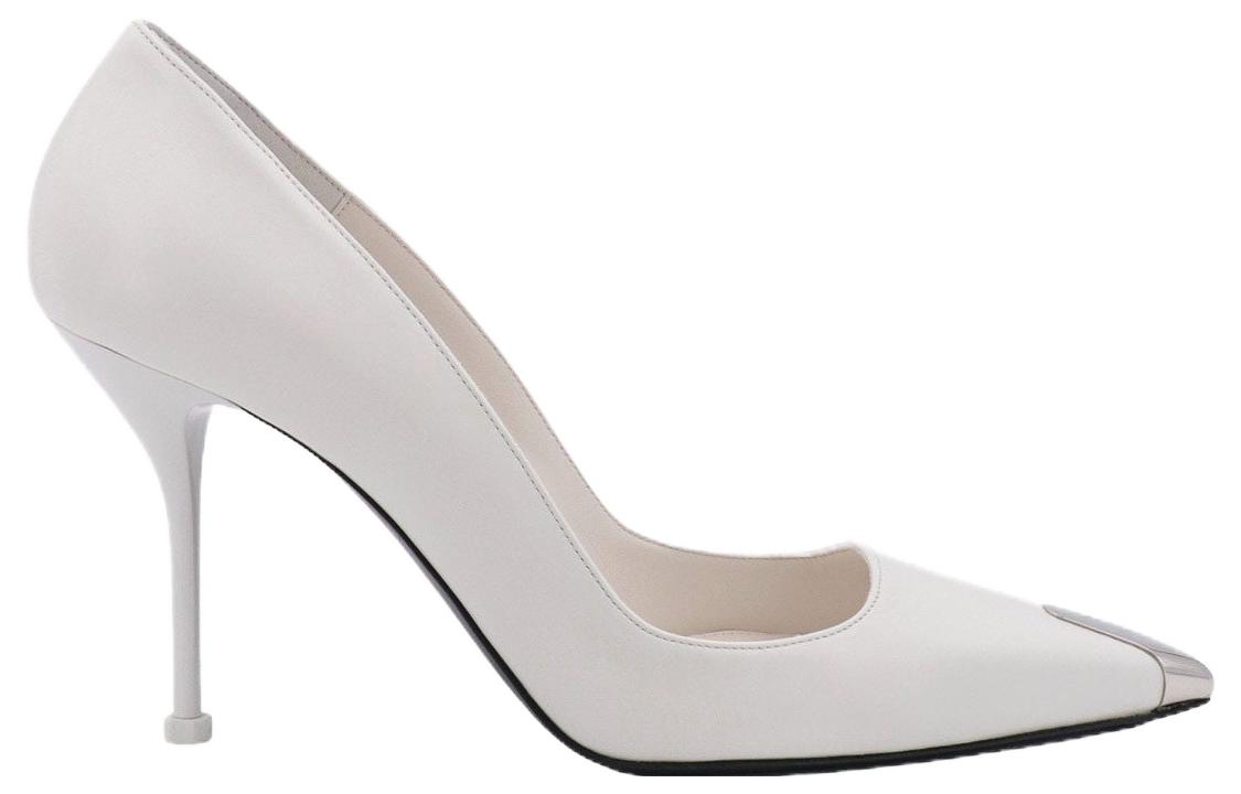 Order (Women) Alexander McQueen Leather Fashion Slip-On Stiletto 'White' 757495WIEA19359