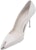 (W) Alexander McQueen Stilet 'Putih' Kasut Kulit Slip-On Fesyen 757495WIEA19359
