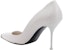 (W) Alexander McQueen Stilet 'Putih' Kasut Kulit Slip-On Fesyen 757495WIEA19359