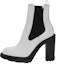 Buy (W) Alexander McQueen But Kulit Heeled Chelsea Ivory Hitam 678530WHZ849360
