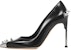 (W) Alexander McQueen Tumit Tinggi Kulit 'Black Fashion' 633503WHV7B1081