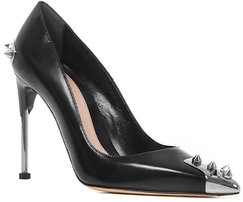 (Women) Alexander McQueen Leather High-Heel 'Black Fashion' 633503WHV7B1081 Order (Women) Alexander McQueen Leather High-Heel 'Black Fashion' 633503WHV7B1081