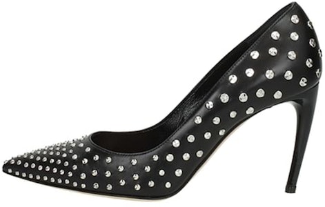 亞歷山大·麥昆 皮革高跟鞋 女款 黑色 Buy 亞歷山大·麥昆 皮革高跟鞋 女款 黑色