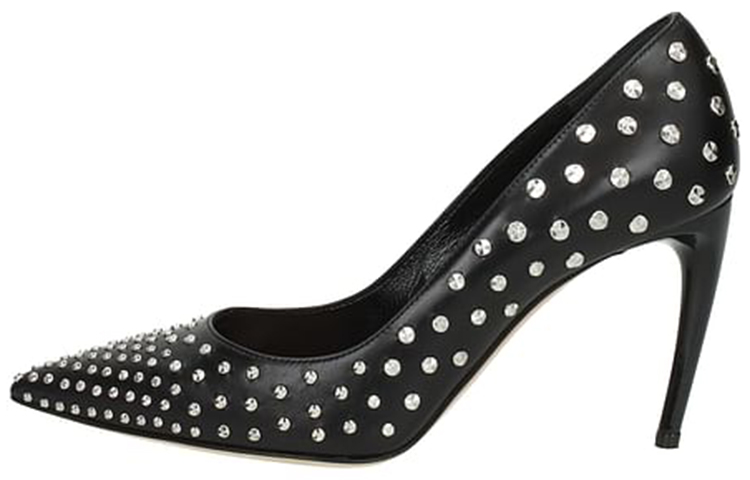 (Women) Alexander McQueen Leather High-Top 'Black' 508278WHMU01000