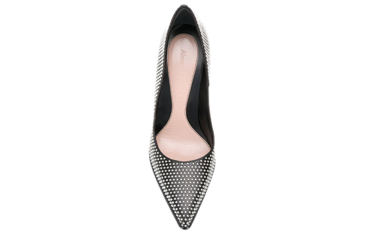 Lookbook Alexander McQueen 亞歷山大·麥昆 皮革時尚高跟鞋 女款 黑色