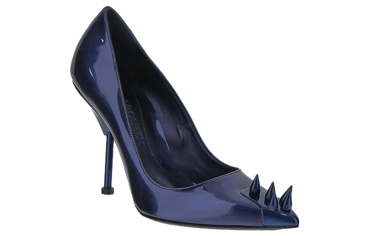 Lookbook (W) Alexander McQueen Hautes en Cuir ''Bleu Profond'' 719423W4UV14430