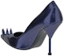 Shop (Women) Alexander McQueen Leather High-Top 'Deep Blue' 719423W4UV14430