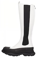 (Women) Alexander McQueen Leather High-Top 'White' 666410WHZ669360 (Women) Alexander McQueen Leather High-Top 'White' 666410WHZ669360