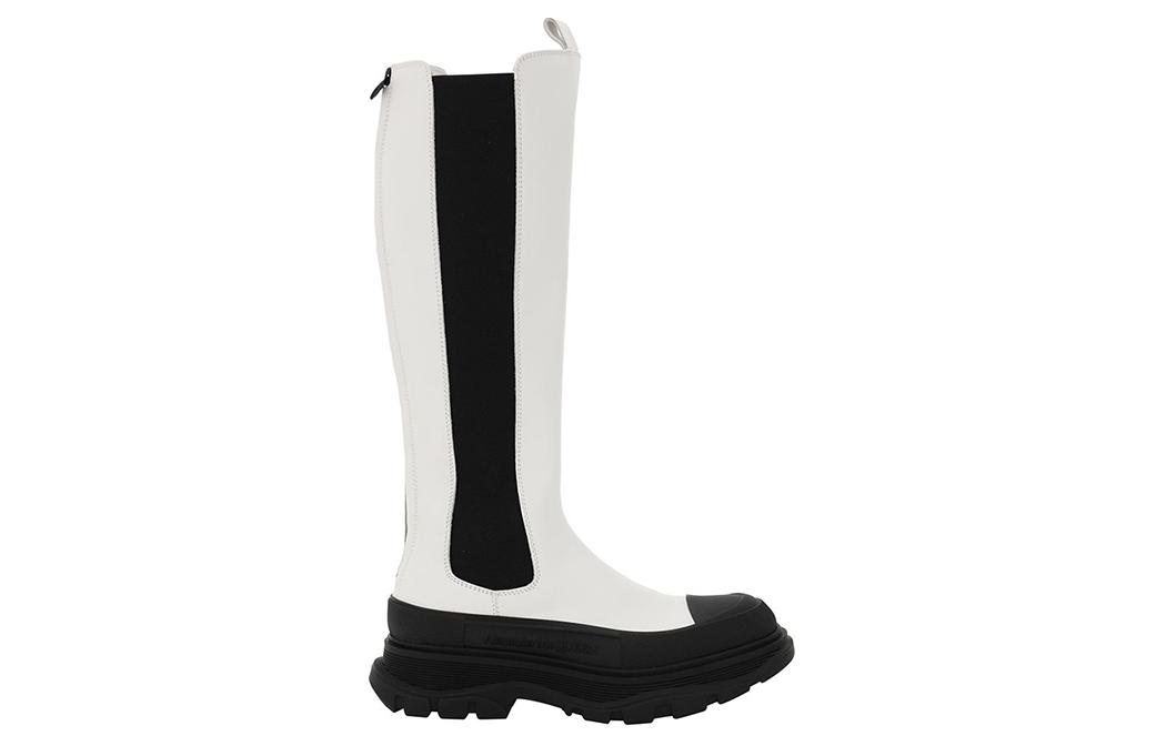 Order (W) Alexander McQueen Zapatillas Altas de Cuero 'Blanco' 666410WHZ669360