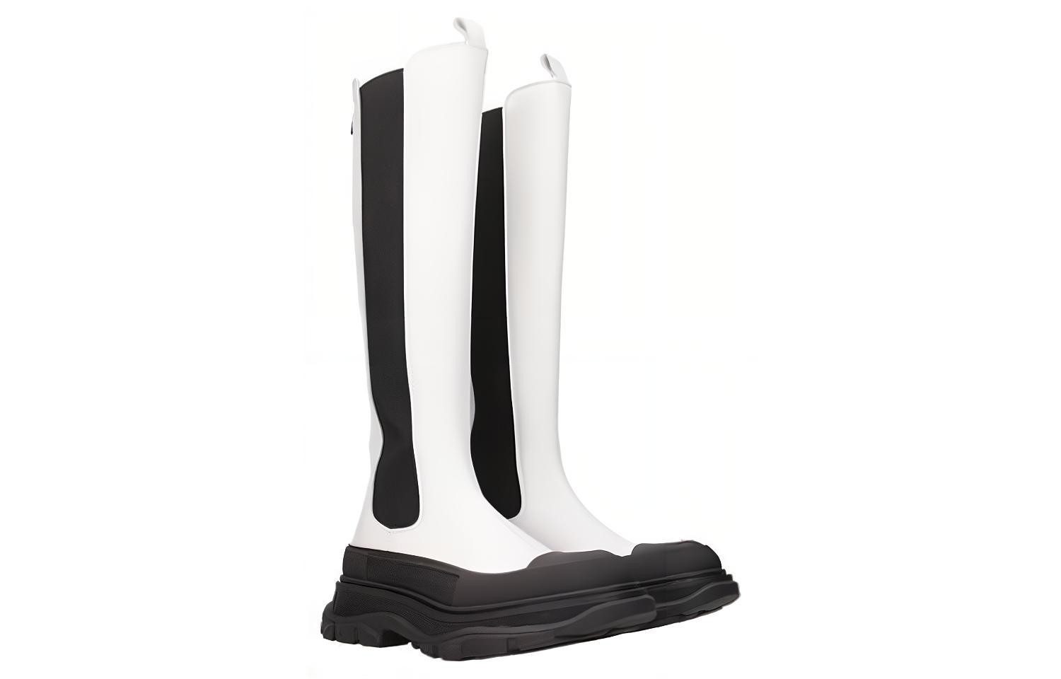 Lookbook (W) Alexander McQueen Zapatillas Altas de Cuero 'Blanco' 666410WHZ669360