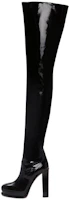 (Women) Alexander McQueen Leather High-Top Boot 'Black Chunky Heel' 734982WHSW01000 (Women) Alexander McQueen Leather High-Top Boot 'Black Chunky Heel' 734982WHSW01000