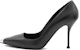 (W) Alexander McQueen Sepatu Tumit Tinggi Kulit 'Hitam' Slip-On 757495WIEA11081