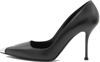 (Women) Alexander McQueen Leather High Heel Slip-On 'Black' 757495WIEA11081 (Women) Alexander McQueen Leather High Heel Slip-On 'Black' 757495WIEA11081