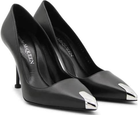 (W) Alexander McQueen Leren Hoge Hakken Slip-On ''Zwart'' 757495WIEA11081 Lookbook (W) Alexander McQueen Leren Hoge Hakken Slip-On ''Zwart'' 757495WIEA11081