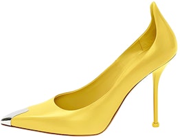 (Women) Alexander McQueen Leather High Heel Slip-On 'Yellow' 709996WHSWD7097 (Women) Alexander McQueen Leather High Heel Slip-On 'Yellow' 709996WHSWD7097