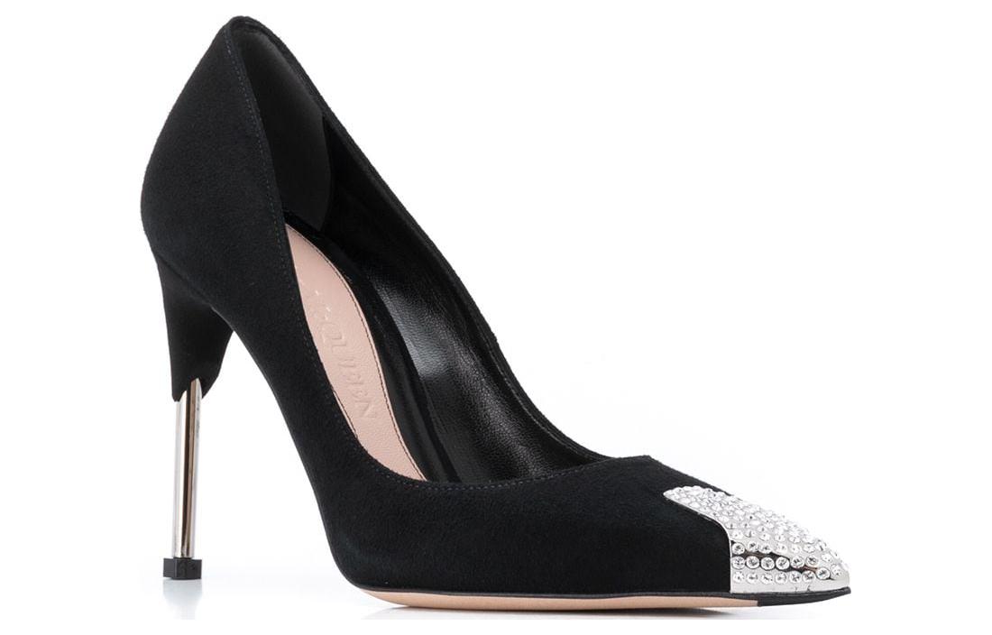 (W) Alexander McQueen Leather High Heels 'Black Stiletto' 圖 2