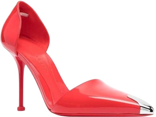 (Women) Alexander McQueen Leather High Heels 'Red Fashion Slip-On' 718874WIA3H6454 Order (Women) Alexander McQueen Leather High Heels 'Red Fashion Slip-On' 718874WIA3H6454