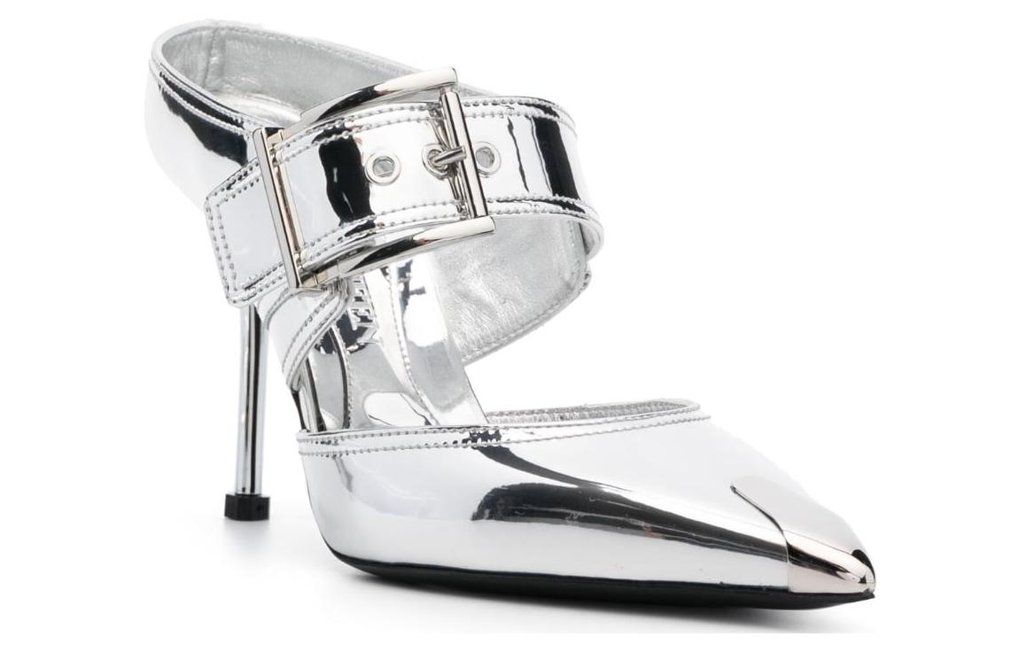 (W) Alexander McQueen Leather High Heels 'Silver CMFT Fashion' 圖 2