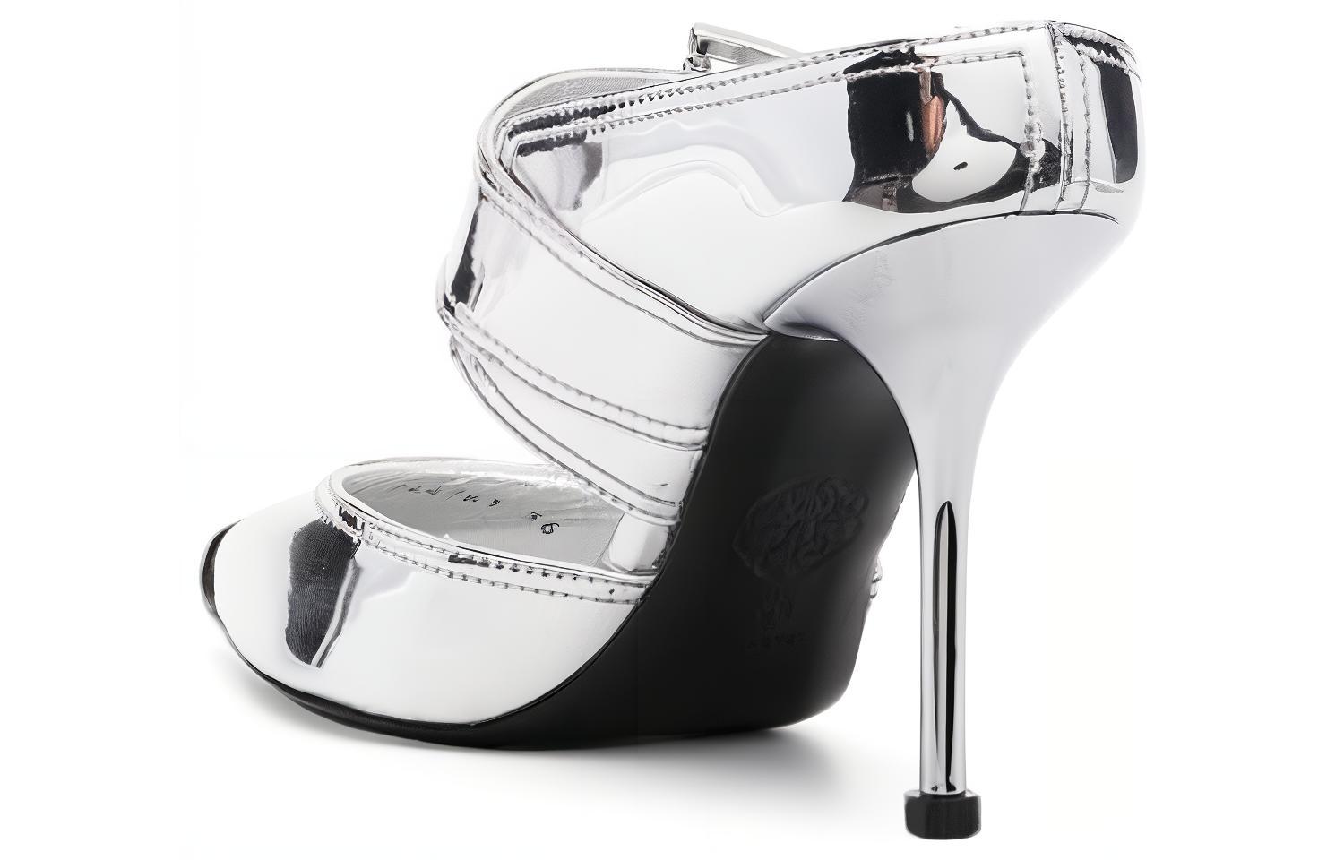 (W) Alexander McQueen Leather High Heels 'Silver CMFT Fashion' 圖 3