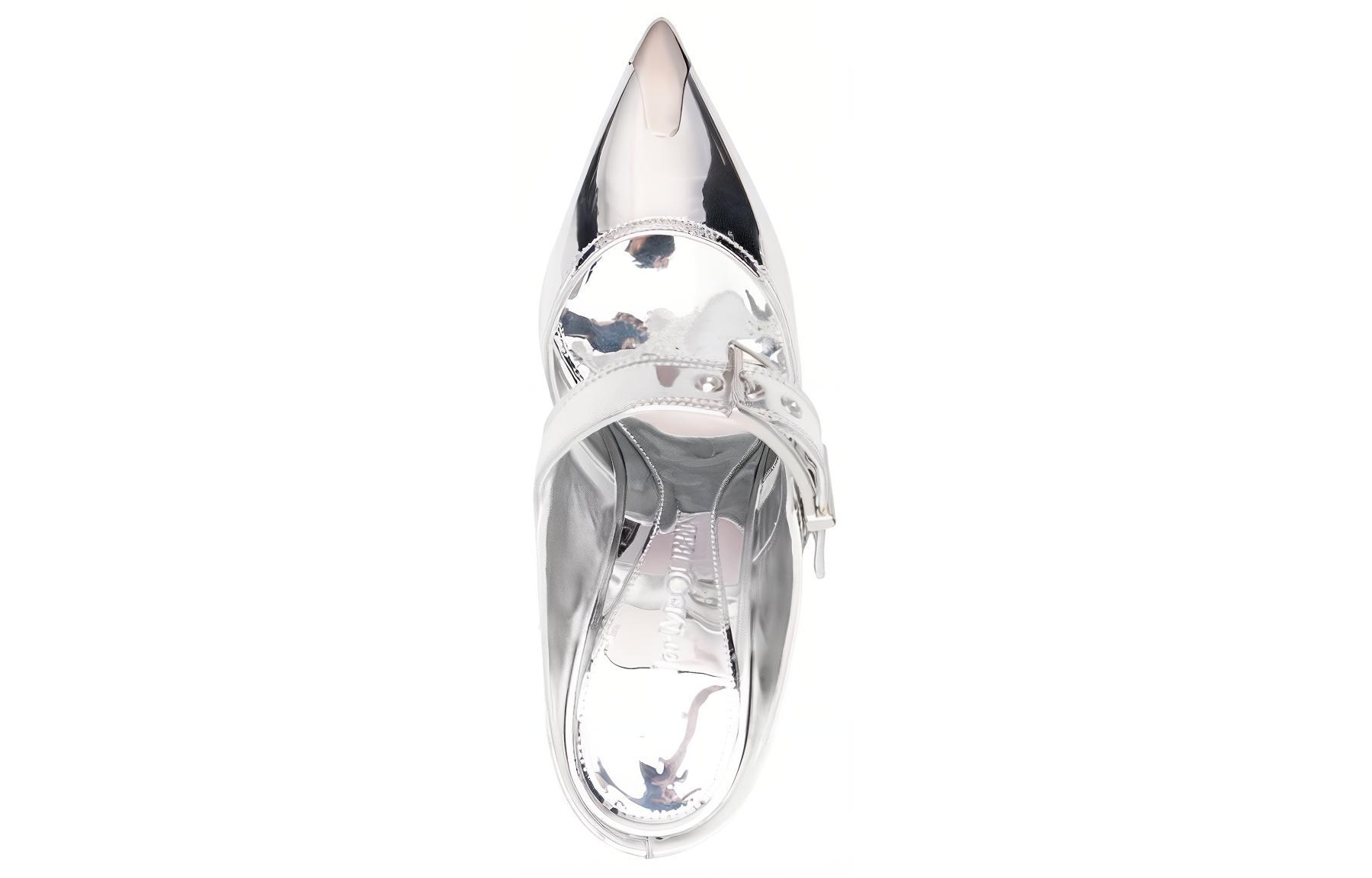 (W) Alexander McQueen Leather High Heels 'Silver CMFT Fashion' 圖 4