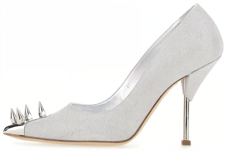 (W) Alexander McQueen Kulit Tinggi 'Perak' 708049W4U618100 Buy (W) Alexander McQueen Kulit Tinggi 'Perak' 708049W4U618100