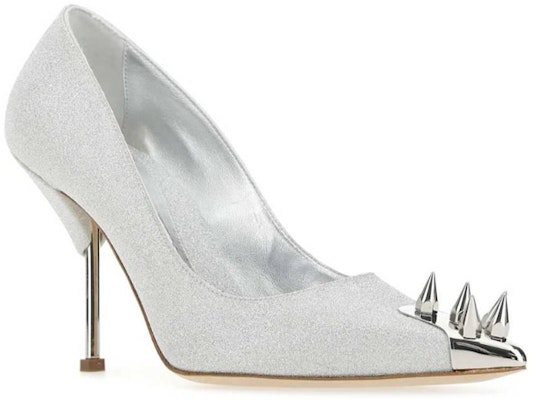 (W) Alexander McQueen Kulit High Top 'Silver' 708049W4U618100 Lookbook (W) Alexander McQueen Kulit High Top 'Silver' 708049W4U618100