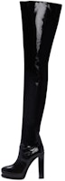(Women) Alexander McQueen Leather High-Top Boot 'Black Chunky Heel' 734982WHSW01000 (Women) Alexander McQueen Leather High-Top Boot 'Black Chunky Heel' 734982WHSW01000