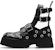 (W) Alexander McQueen But Butiran Renda Kulit 'Hitam' 733046WIC781081