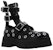 (W) Alexander McQueen But Butiran Renda Kulit 'Hitam' 733046WIC781081