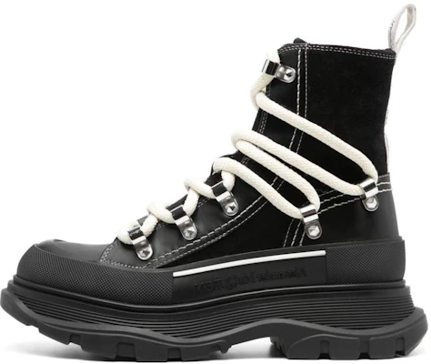 (W) Stivali Alexander McQueen in Pelle con Lacci 5cm ''Black'' stile Dr. Martens. 766899WIED41694 Buy (W) Stivali Alexander McQueen in Pelle con Lacci 5cm ''Black'' stile Dr. Martens. 766899WIED41694
